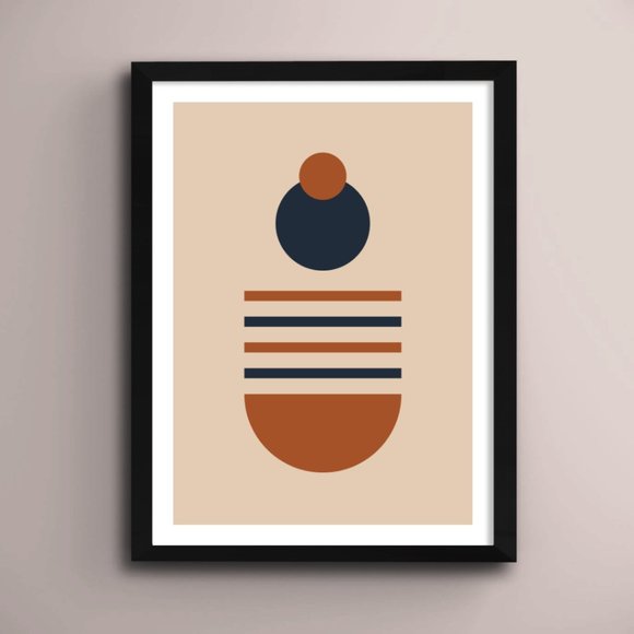 2/$35 Modern Minimalist Abstract Geometric Wall Art Print Home Decor [No Frame] - Picture 1 of 6